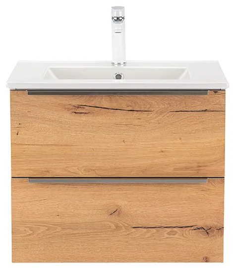 Dulap inferior Vario Trim 60 cu lavoar, stejar alb