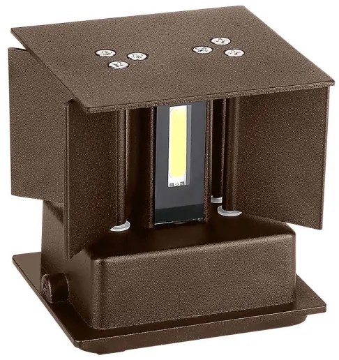 Aplică LED de exterior LED/11W/230V 3000K IP65 maro