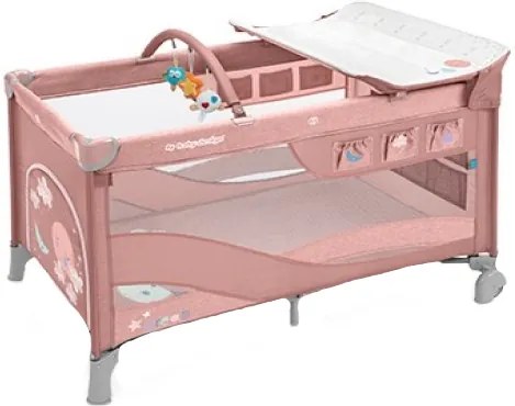Patut Pliabil cu 2 nivele Baby Design Dream 08 Pink 2019