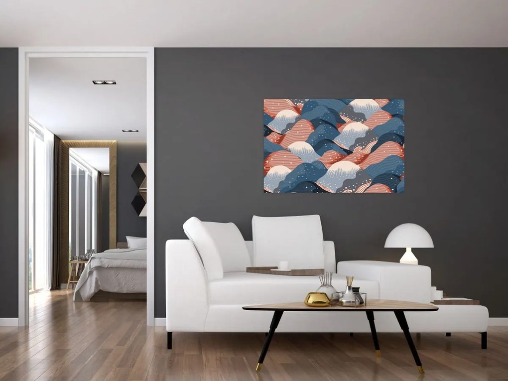Tablou - Valuri japoneze (90x60 cm)