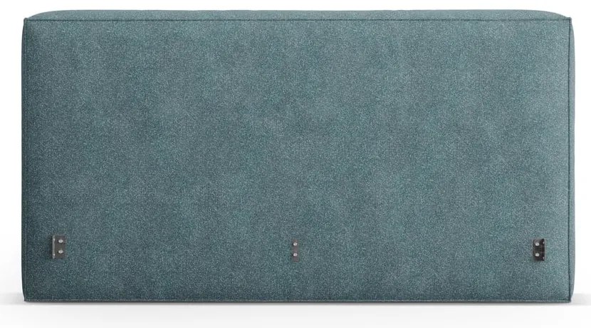 Tăblie de pat albastră tapițată 209x100 cm Olivia – Micadoni