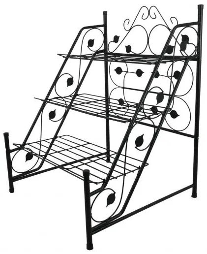 ShopJK SUPORT PENTRU FLORI 3 POLIȚE - METAL PERG-N9574