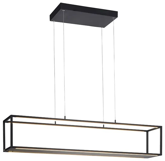 Lampă pendant de design neagră incluzând LED cu dimmer tactil - Jitske