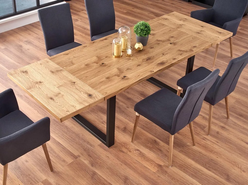 Masa extensibila Perez stejar - L160/250xl90xh76 cm