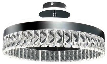 Lustră LED dimabilă aplicată LED/75W/230V 3000-6500K crom + telecomandă