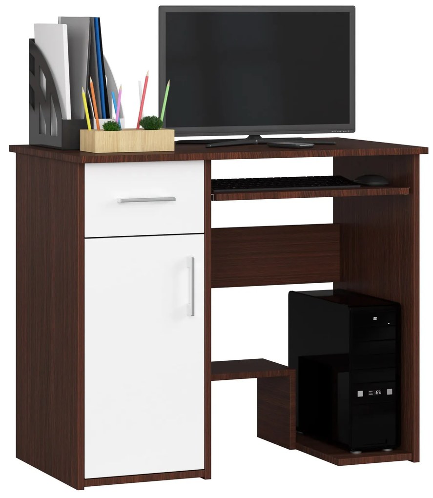 Masă PC Jaloms (wenge + Alb). 1069702