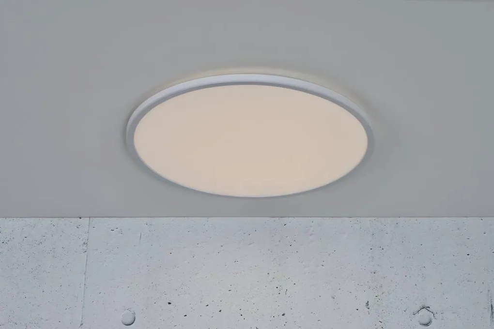 Plafoniera LED pentru iluminat exterior, senzor de miscare cu microunde, design silm Oja 42 alb 2700K 2110476101 NL