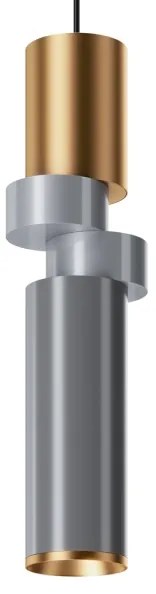 Lustră pe cablu Maytoni MOD303PL-01CFL3 PALETTE 1xGU10/40W/230V auriu/gri