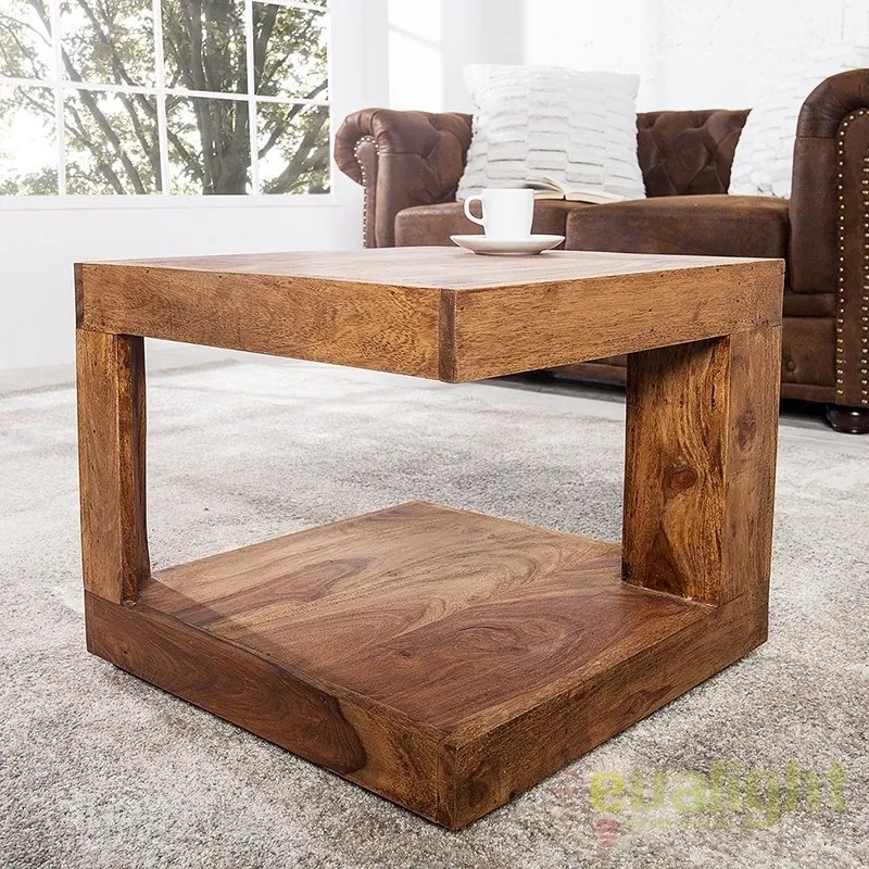 Masuta Living din lemn de trandafir Giant S 45cm Sheesham A-37459 VC