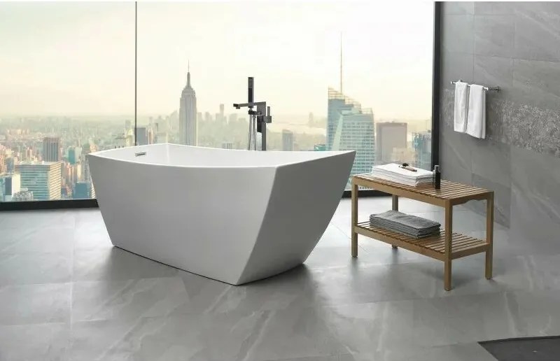 Cada freestanding Inter Ceramic acril alb 170x77 cm