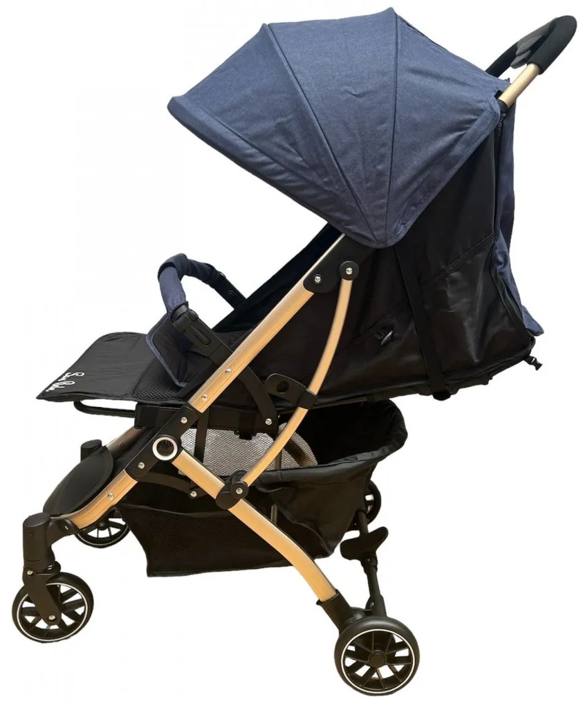 Carucior sport cu pliere compacta tip troller, usor de manevrat si depozitat, 6-36 luni Albastru CPC-43-albastru