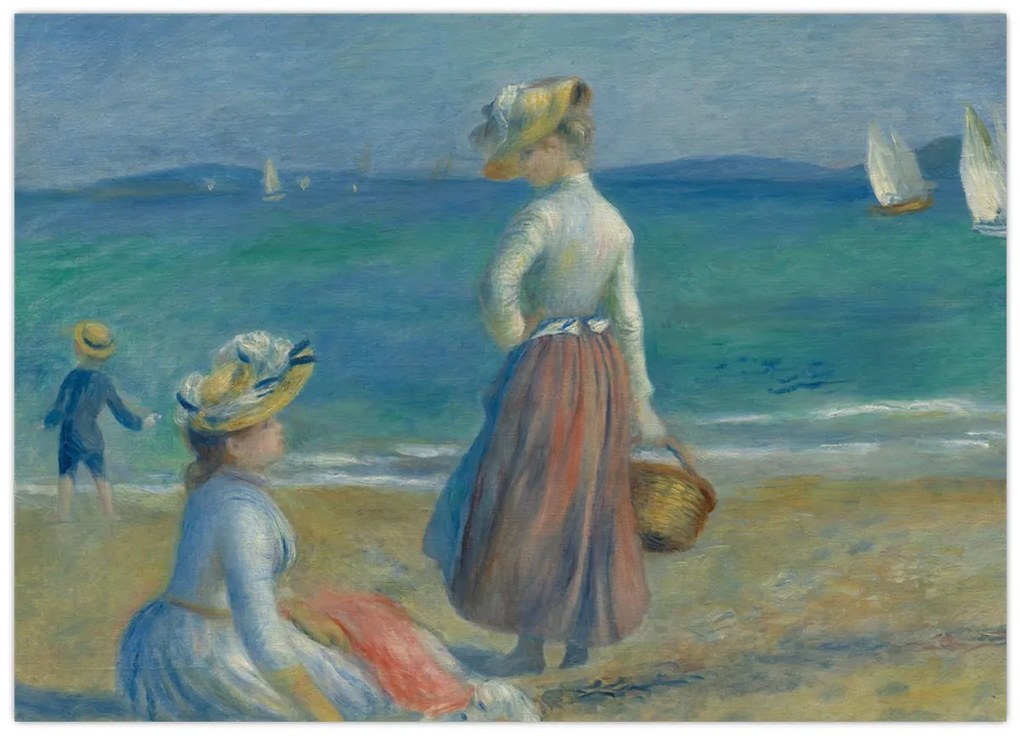 Tablou - Auguste Renoir, Figures on the Beach, reproducere (70x50 cm)