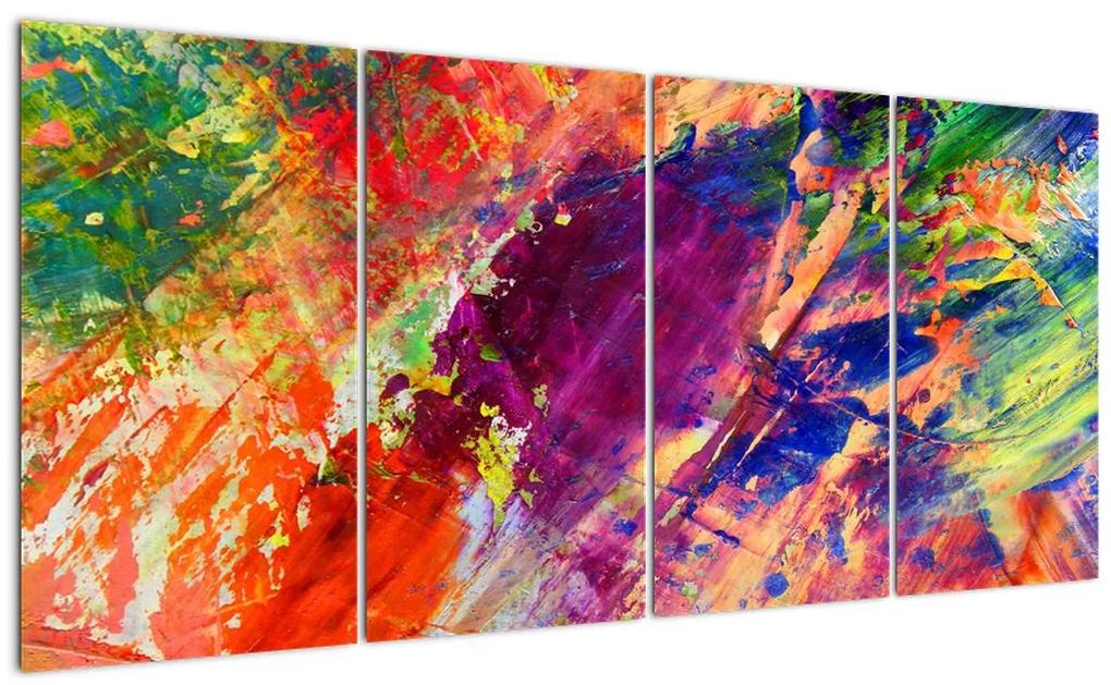 Tablou abstract în culori (160x80cm)