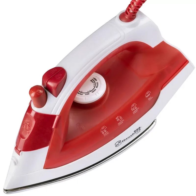 Fier De Calcat Hausberg HB-7850RS ,2000 W ,Talpa Otel Invelis Ceramic, Rezervor Apa 130 Ml,Alb/Rosu