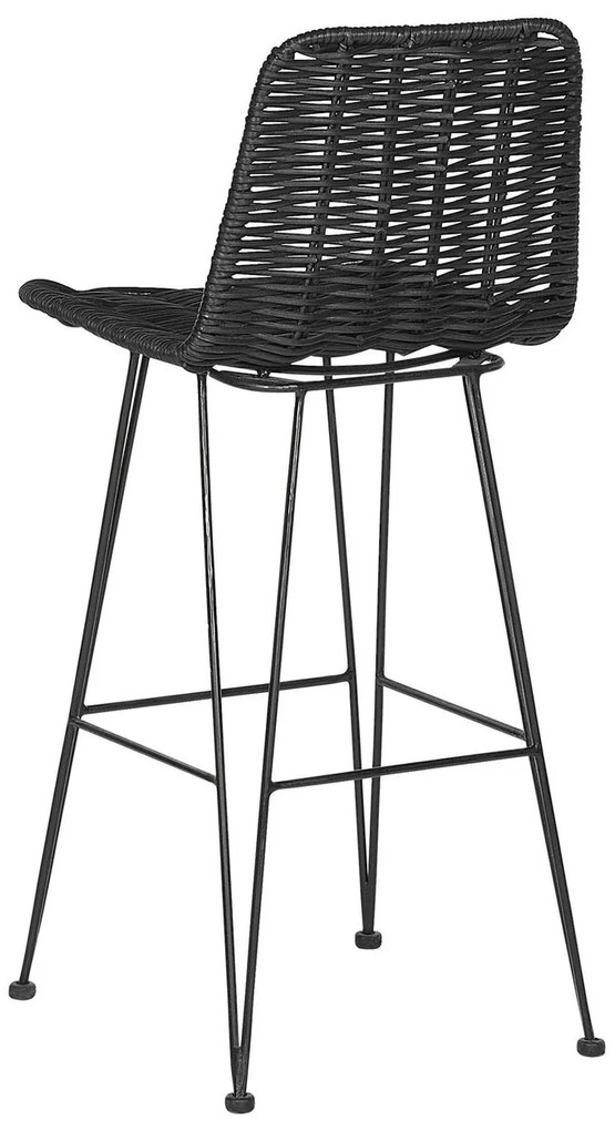 Set scaune tip bar 2buc. Castel (negru). 1010080