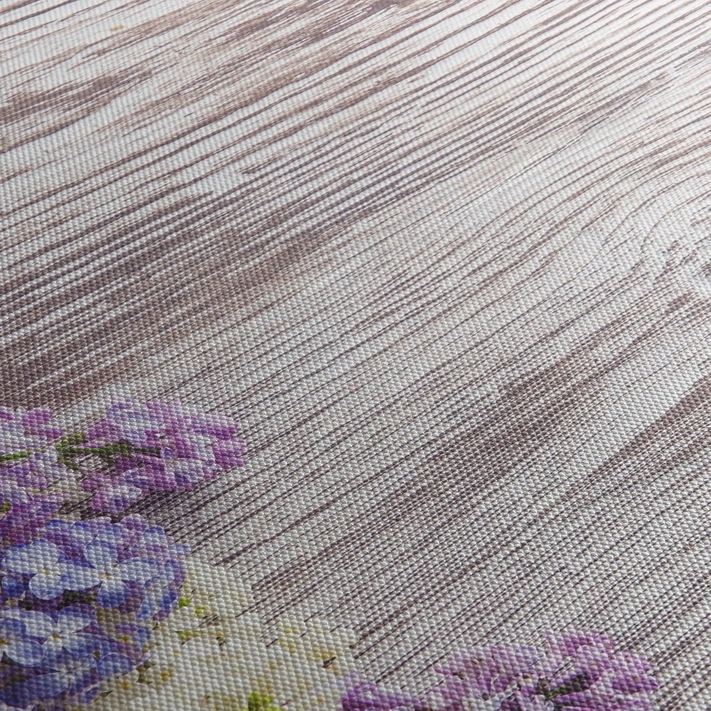 Tablou - Liliac pe lemn (90x60 cm)