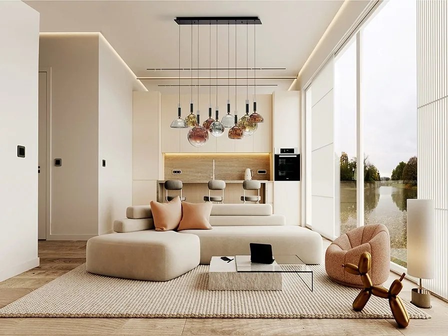 Lustra LED suspendata design decorativ Charlize II