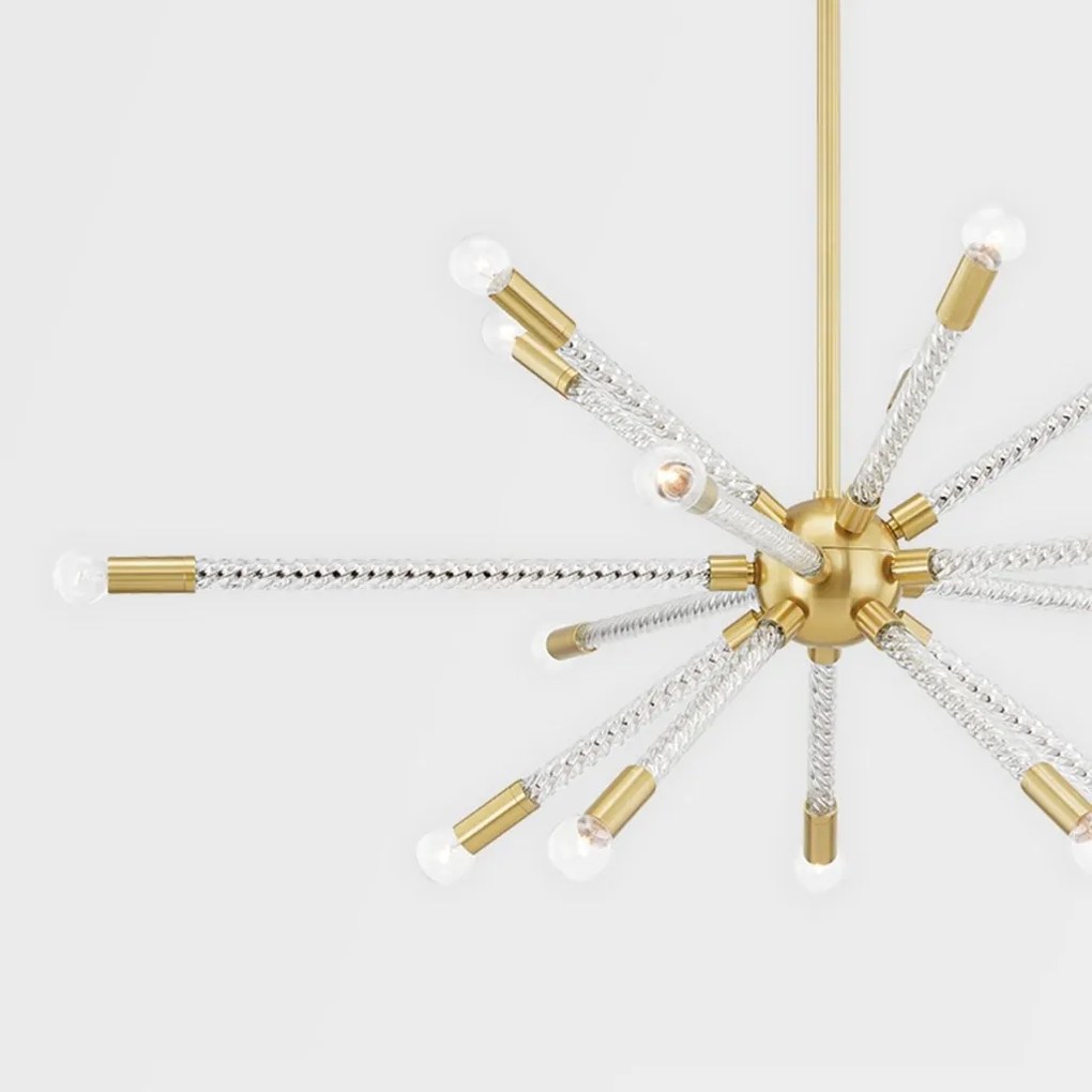 Candelabru, lustra suspendata, design modern PIPPIN alama antichizata