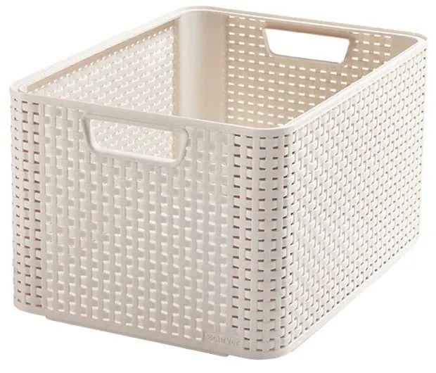 Cutie de depozitare crem din plastic 33x44x23 cm Style – Curver