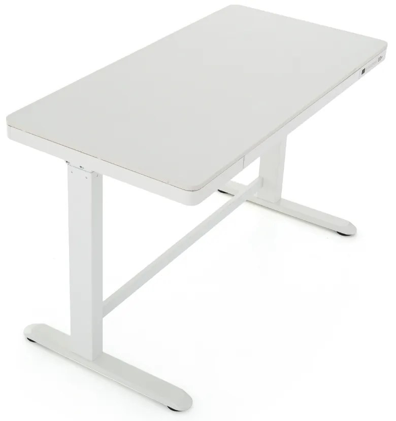 Birou OfficeTech 2 reglabil pe inaltime, 120 x 60 cm, alb
