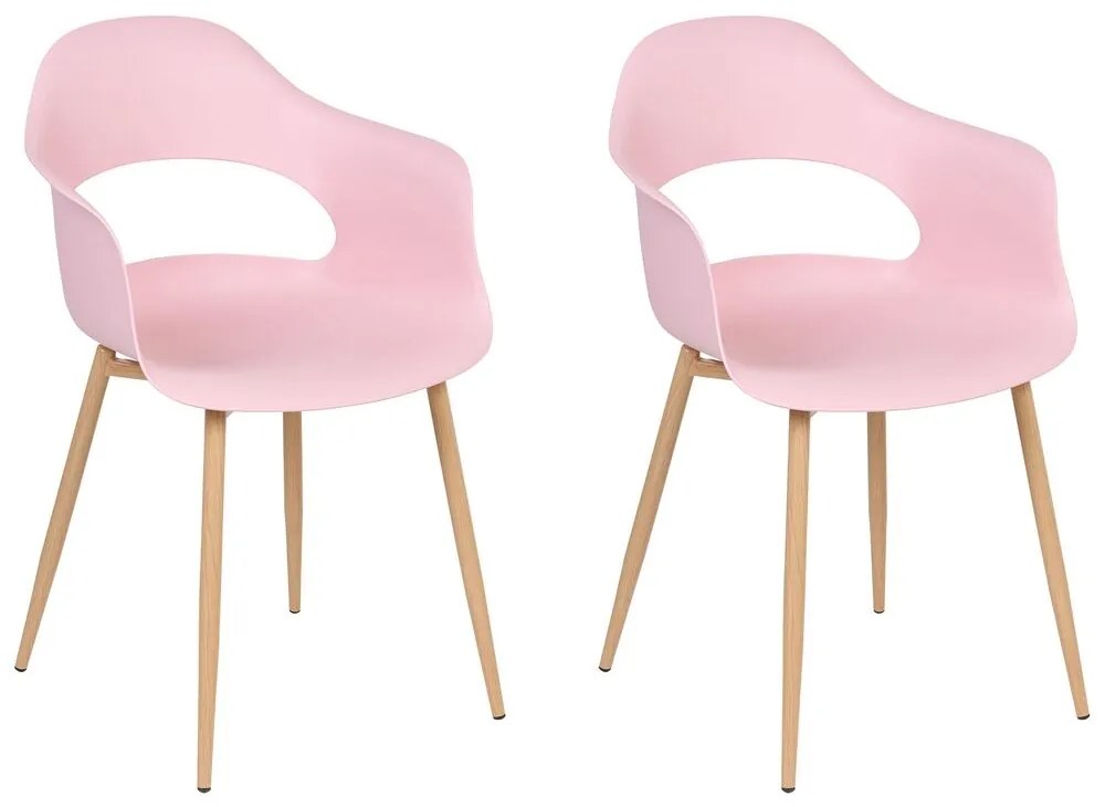 Set 2 buc scaune de sufragerie Unika (roz) . 1076298