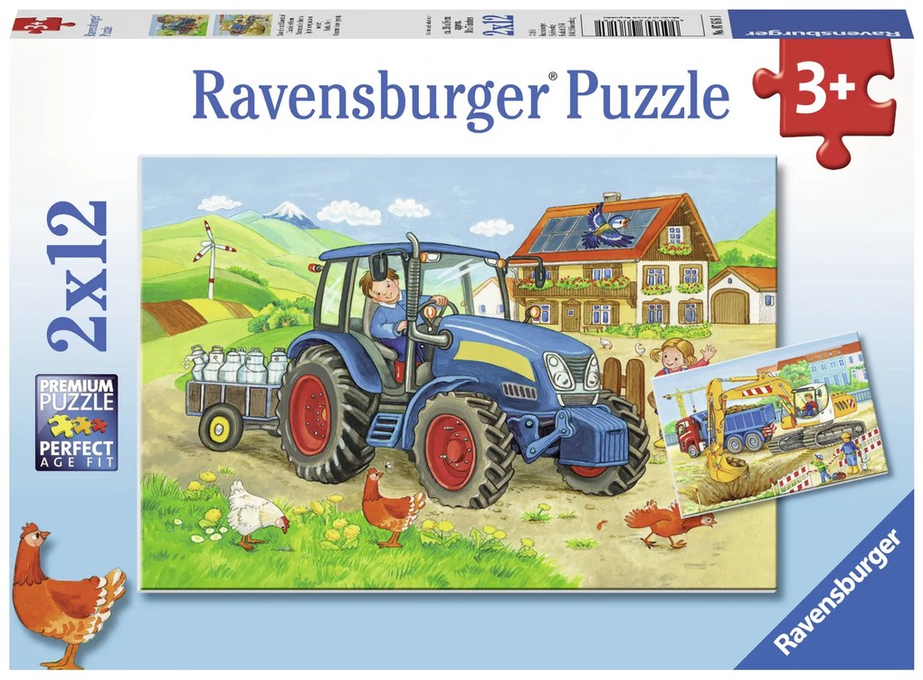 PUZZLE SANTIER, 2X12 PIESE - RAVENSBURGER (RVSPC07616)