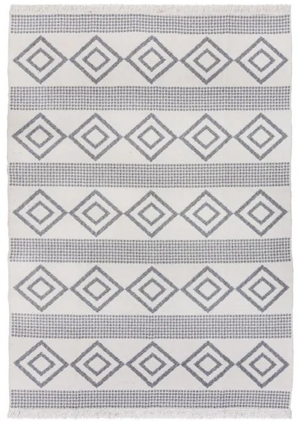 Covor Teo Recycled Rug MONOCROM/Negru 160X230 cm, Flair Rugs