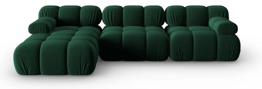 Canapea verde cu tapițerie din catifea 285 cm Bellis – Micadoni Home