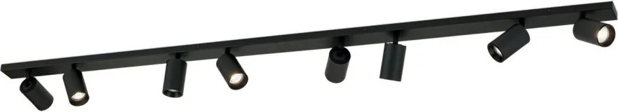Plafoniera cu 8 Spoturi stil minimalist modern SEAN negru