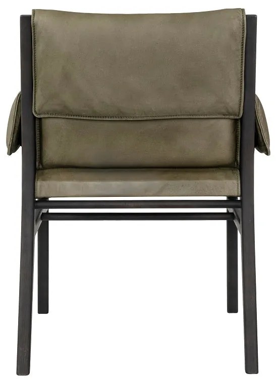 Scaun tip fotoliu de citit din piele ✔ model CELIO