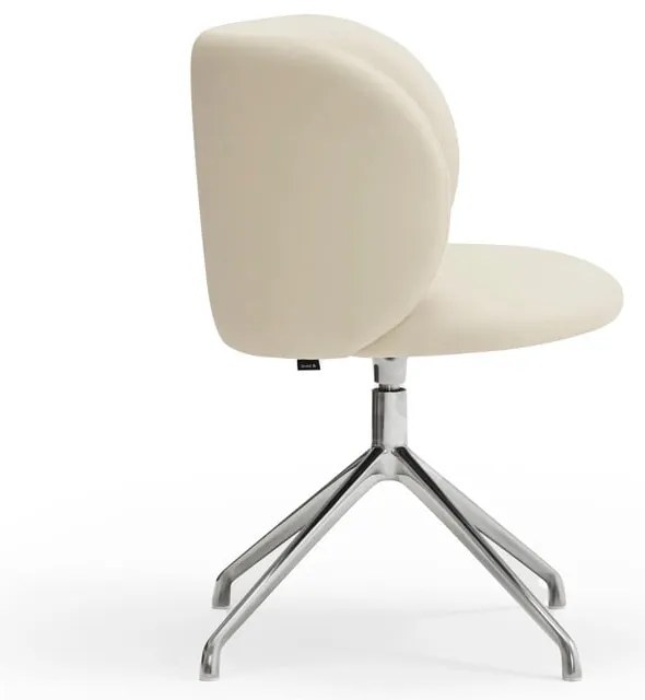 Scaun de sufragerie bej tapițat Mogi – Teulat