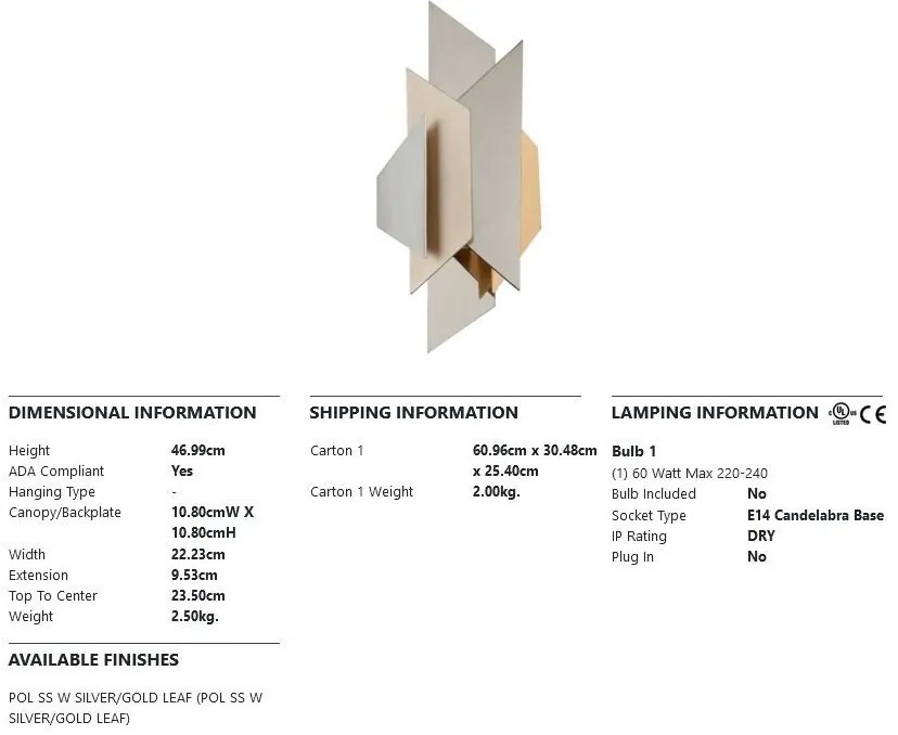 Aplica de perete LUX design elegant MODERNIST