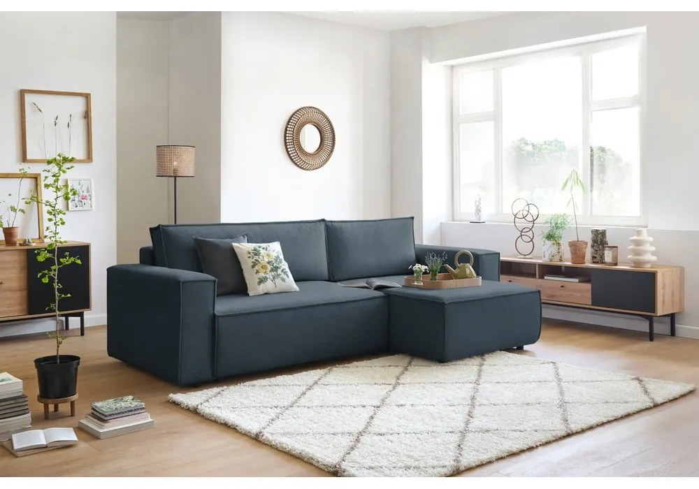 Colțar albastru închis extensibil (cu colț variabil) Nihad – Bobochic Paris