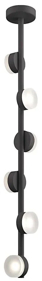 Klausen 140017 - Lustr LED COMFORT 6x5W/230V negru, pe tijă