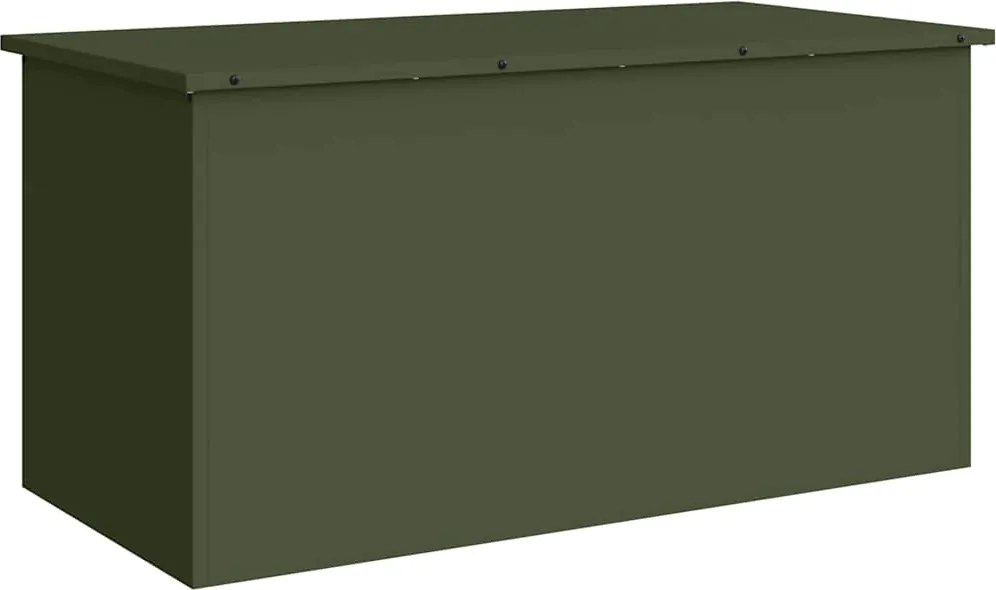 vidaXL Cutie de depozitare exterioară Verde măsliniu