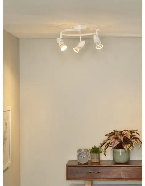 Lucide 13955/14/31 - Lampa spot LED CARO-LED 3xGU10/5W/230V alba
