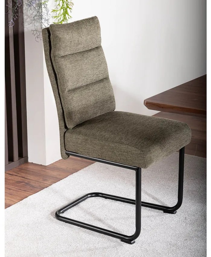 Scaun tapitat Berry Brego 77 olive