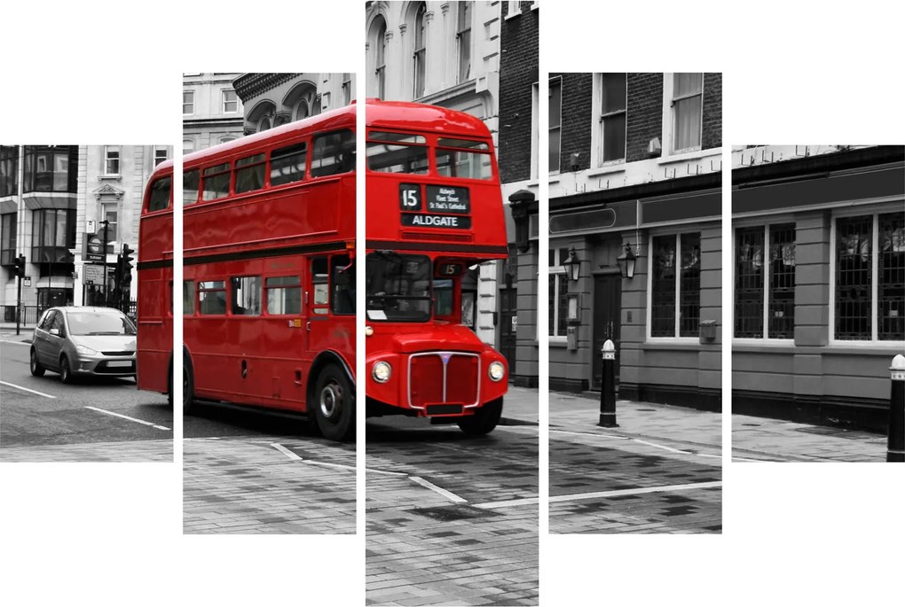Tablou - Londra cu autobuz (150x105 cm)