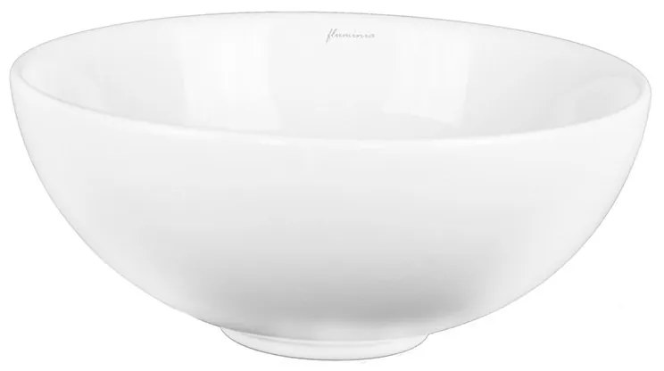 Lavoar pe blat, Fluminia, Round, rotund, diametru 33cm, alb