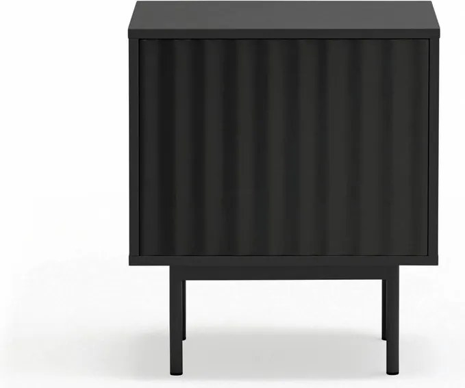 Noptieră neagră cu aspect mat Sierra – Teulat