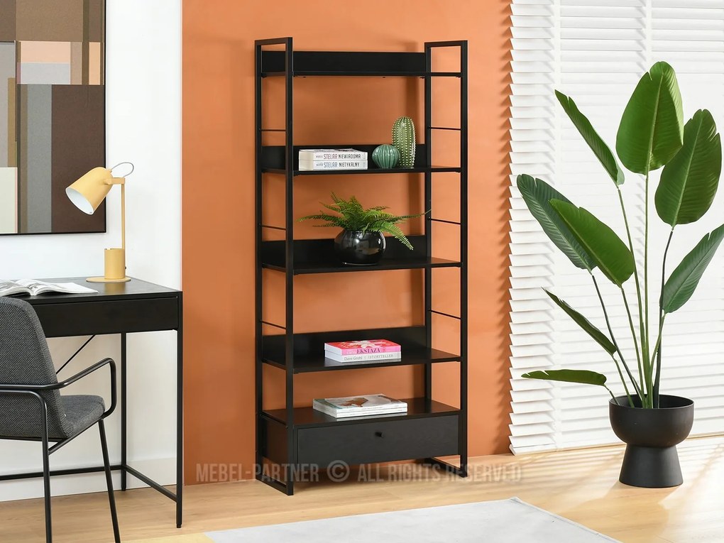 Raft Luca (lemn negru + negru). 1111371