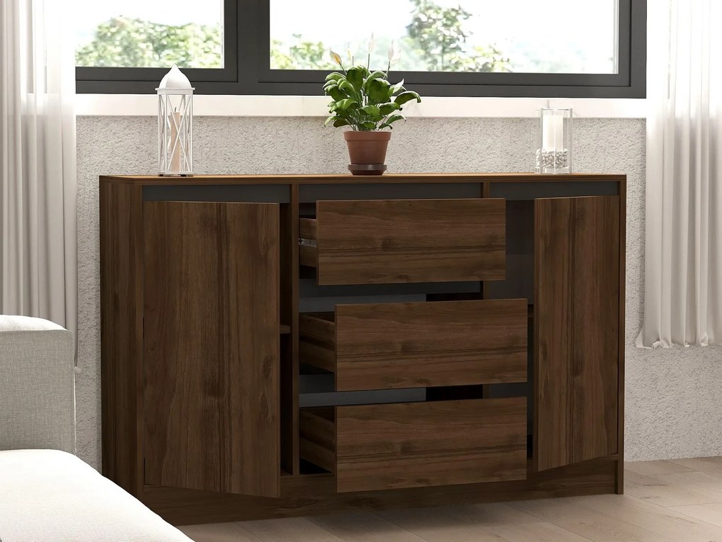 Set mobilier living Parsenolla 1 (Nuc + antracit). 1107145
