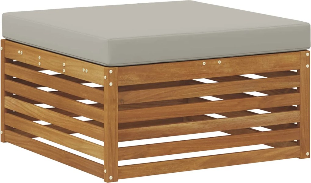 vidaXL Taburet pentru exterior Lemn Solid de Acacia natural