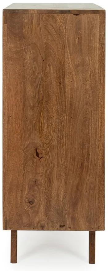 Dulap bar maro din lemn de mango, 90x40x108 cm, sherman Bizzotto