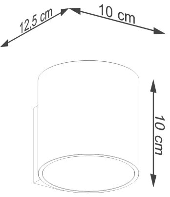 Spot de perete Sollux Sl.1181 ORBIS 1xGU9/8W/230V auriu