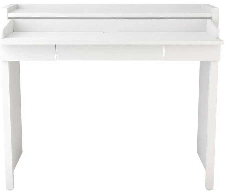 Birou cu blat alb 36x110 cm Mel - Woodman