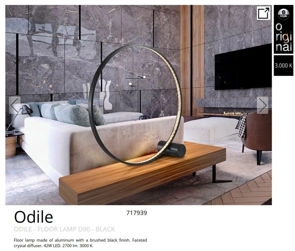 Lampadar LED de podea design modern Odile