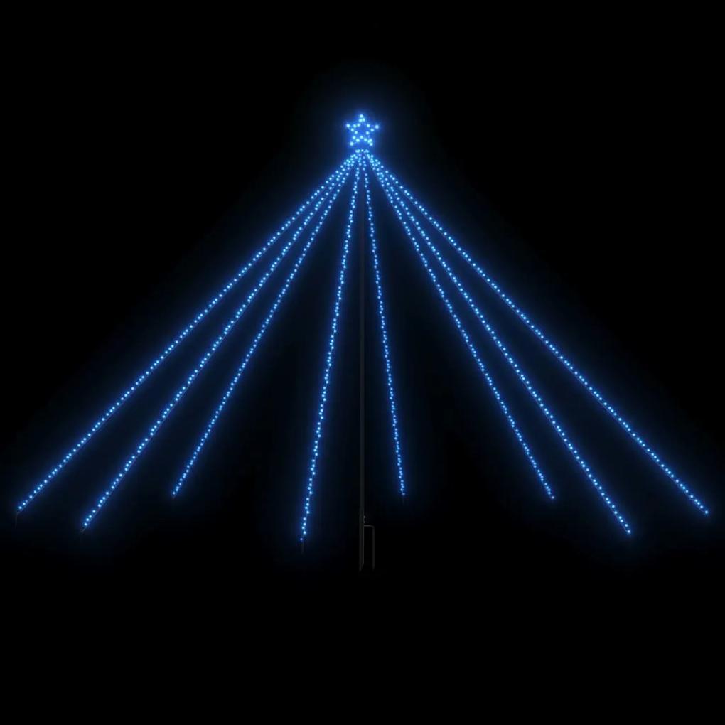 Lumini brad de Craciun 576 LED-uri albastru 3,6 m int. ext. 1, Albastru, 360 cm, straight led style