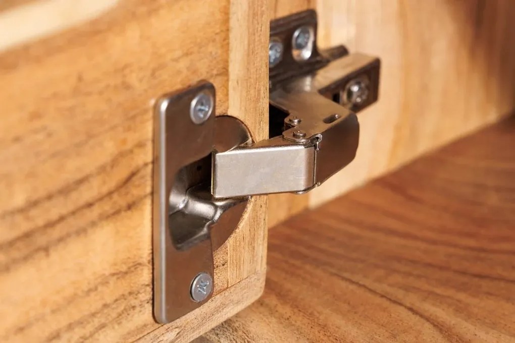 Comoda suspendata din lemn de salcam Mystic Living 160cm