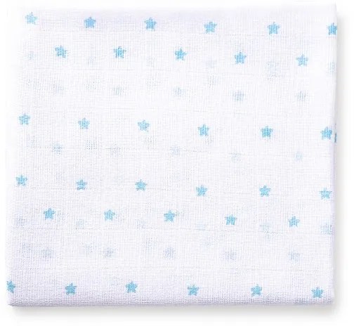 Set 3 museline 80 x 80 cm model panda - alb si bleu Inter Baby